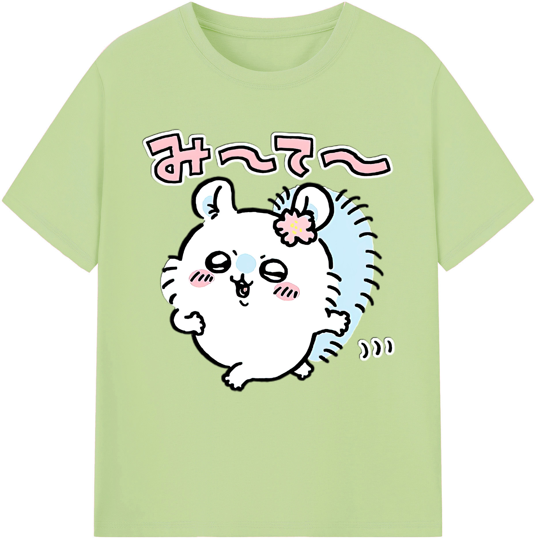 （画像用） ちいかわ モモンガ Chii-kawa Momonga 綿100％半袖Tシャツ（フロントプリント）